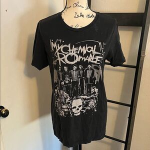 My Chemical Romance Skeleton Music Black Band Graphic Pullover T-Shirt